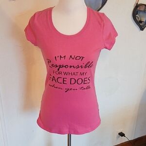 No Boundaries Bright Pink Statement Tee